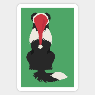 Christmas Auatralian Shepherd Back Magnet